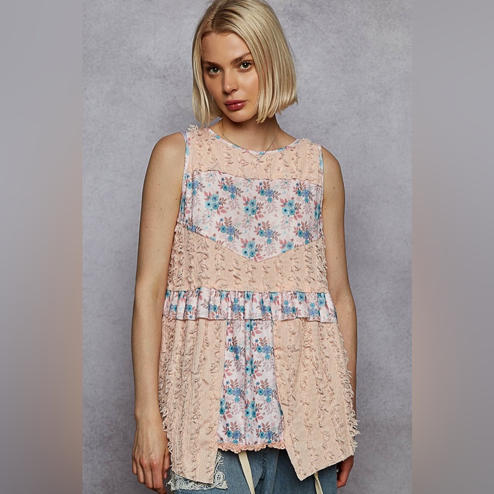 PT20 POL Floral Patchwork Top - Picture 5 of 5
